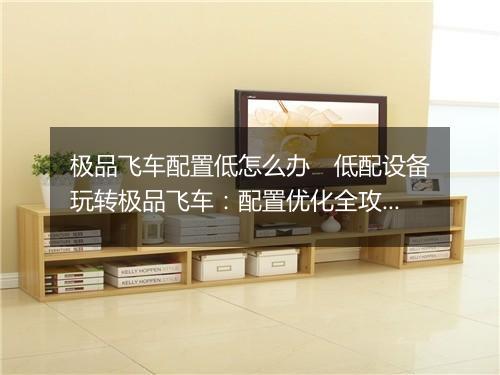 极品飞车配置低怎么办　低配设备玩转极品飞车：配置优化全攻略